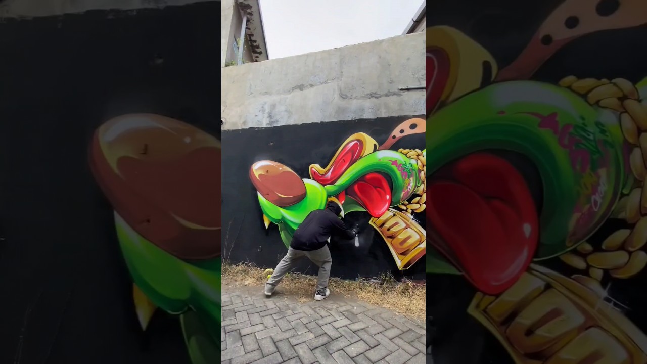 САМЫЙ БЕЗУМНЫЙ СТИЛЬ ПЕРСОНАЖЕЙ ГРАФФИТИ 😱 @helloswodshit #graffiti #graffitiart #shorts