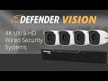 4k vision ultra wired 4 channel dvr security system