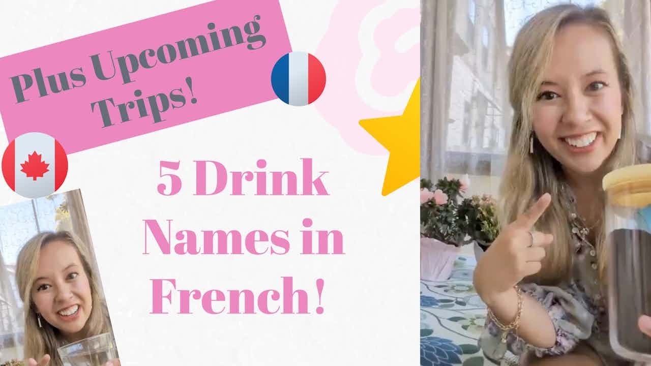 🍷 French for Beginners: 5 Drinks + Travel Announcements! 🎉 