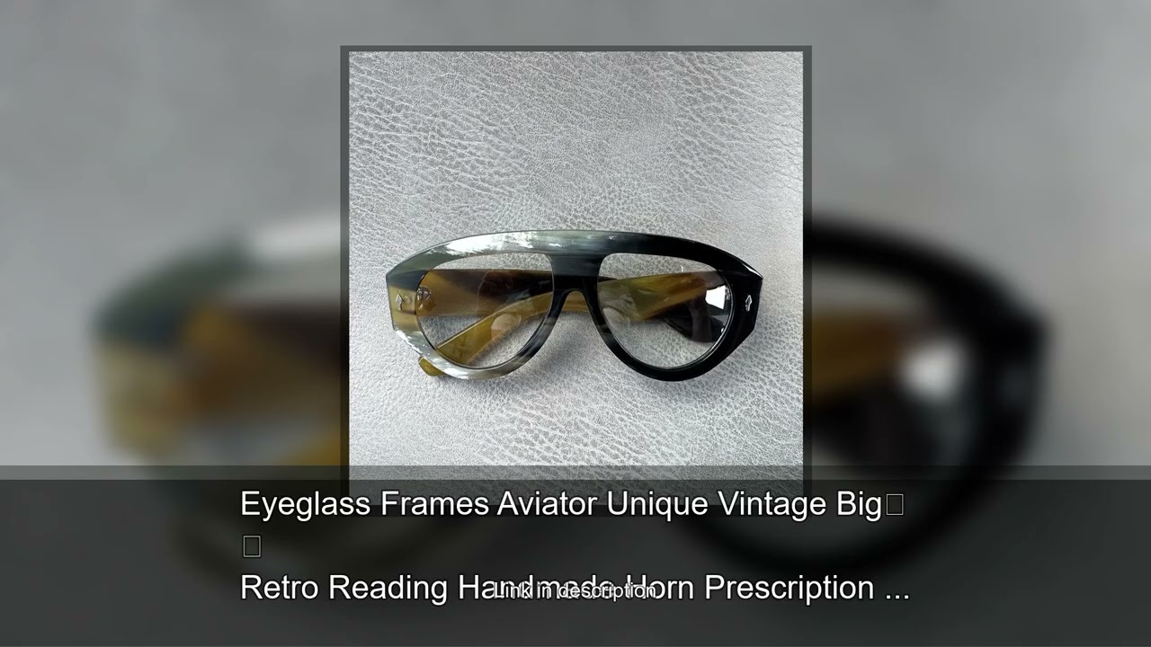 Eyeglass Frames Aviator Unique Vintage Big Retro Reading Handmade Horn Prescription Man Glasses