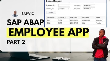 Build leave management system sap abap | part two