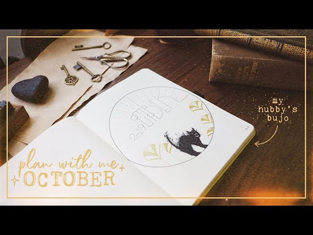 PLAN WITH ME in my Husbands Bullet Journal | October 2019