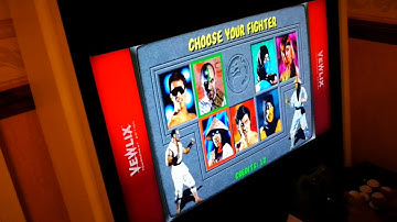 Custom Vewlix showcasing updated GameEx theme and MAME running Mortal Kombat