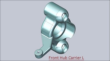 Front Hub Carrier L (Solid Edge Tutorial)