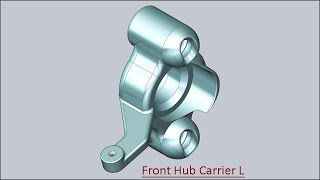 Front Hub Carrier L (Solid Edge Tutorial)