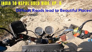 India to Nepal Solo Ride | Ep. 5 | Ghandruk to Pokhara | Mind blowing views & Hell of a road.