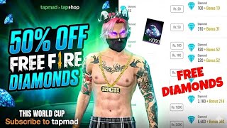 How to topup from tapmad free fire | get 50% off on diamonds | how to topup diamonds in free fire screenshot 3