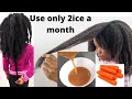 Use only twice a month!!! Your hair will grow like crazy with this deep hair conditioner.