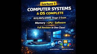 Computer Systems & Organisation | OS, Memory, Software | KVS/NVS/ERMS | Full Revision Lecture 1