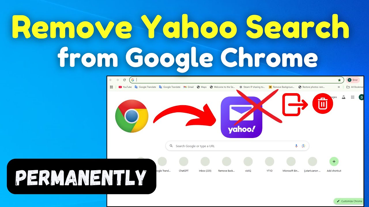 How to Fix Google Chrome Search Engine Changing to Yahoo Remove Browser ...
