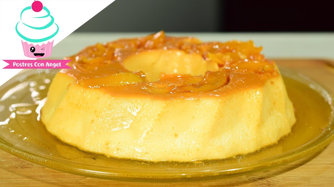 Flan de Queso con Durazno