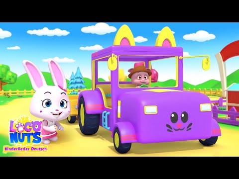 Loco nuts – Die Räder vom Traktor und mehr 🚜✨ Animierte Kinderreime