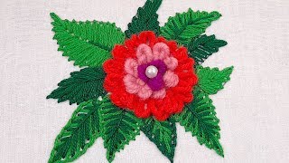hand embroidery new flower design embroidery with easy stitch by nakshi katha