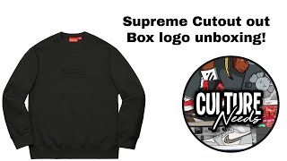 Supreme Cutout Box logo unboxing!