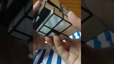 donut pattern on mirror cube