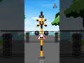 Railroad Crossing Animation A Strange Sounding Coalescence Signal #shorts #youtubeshorts #train
