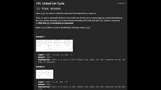 Problem 141. Linked List Cycle || LeetCode || Day4- LinkedList based