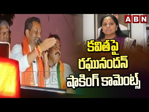 కవిత పై రఘునందన్ షాకింగ్ కామెంట్స్ | BJP MP Candidate Raghunandhan Rao Satires On MLC Kavitha | ABN - ABNTELUGUTV