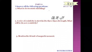 PHYSICS MODEL QUESTION PAPER (PART-1)