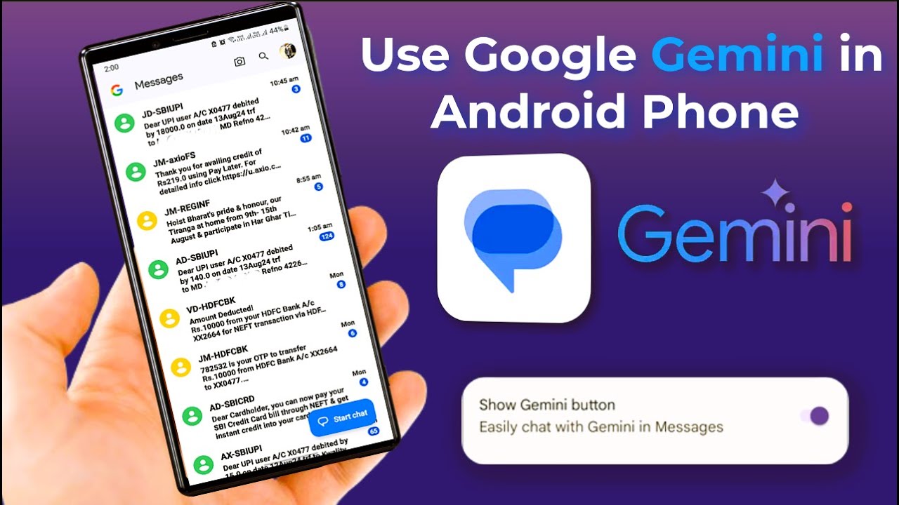 How to Enable & Disable Gemini AI in Google Messages on Android - YouTube