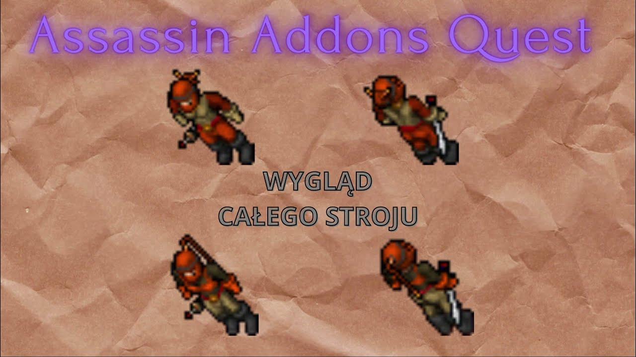 Assassin Addons Quest - Kolejny Outfit do Garderoby ;) #tibia - YouTube