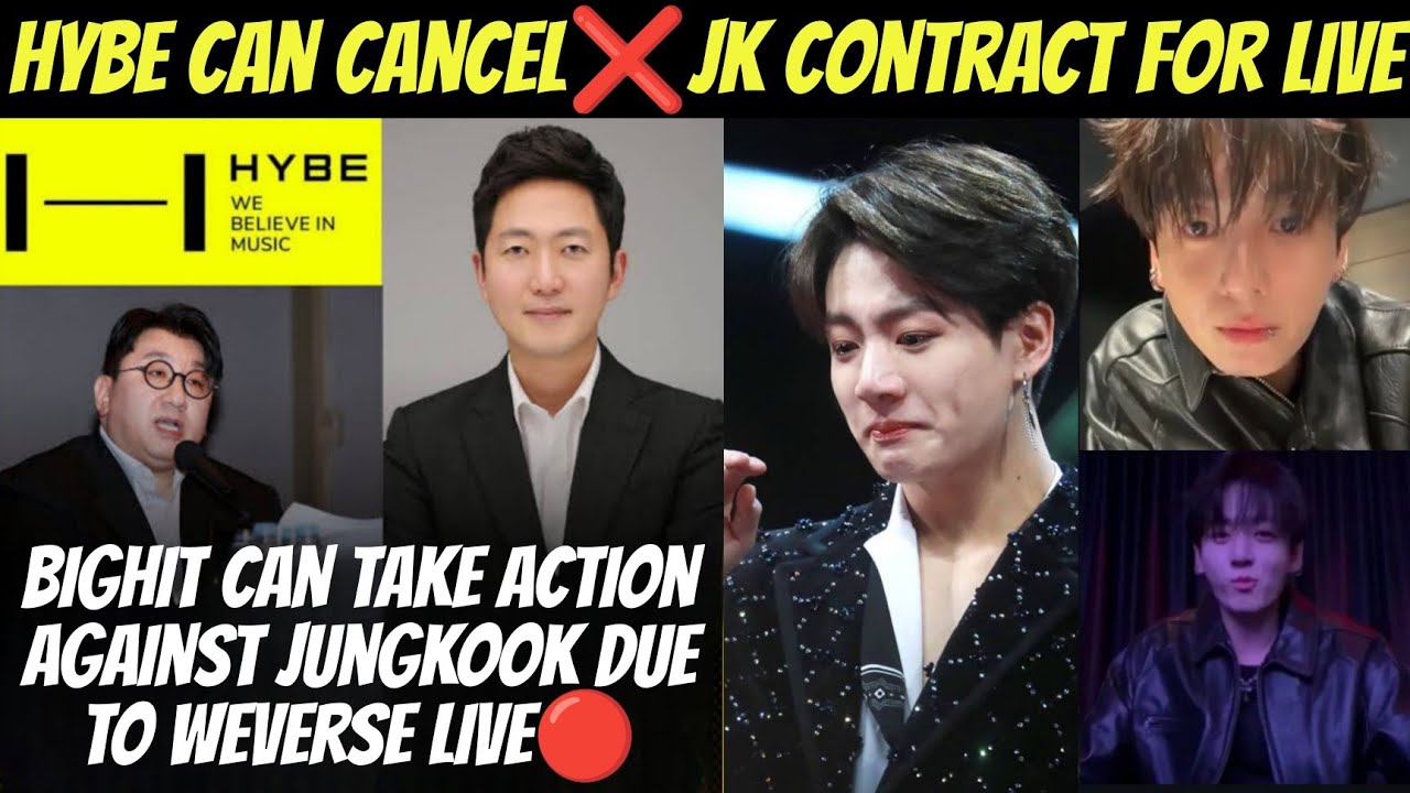 Hybe Can Cancel ❌ JK Contract for LIVE 🔴 BTS Jungkook Getting Hate from Bighit & Hybe 😡 #bts #jk 