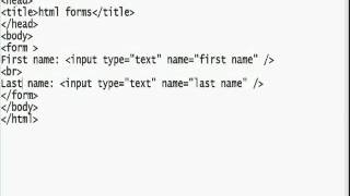HTML Tutorial 11 html forms