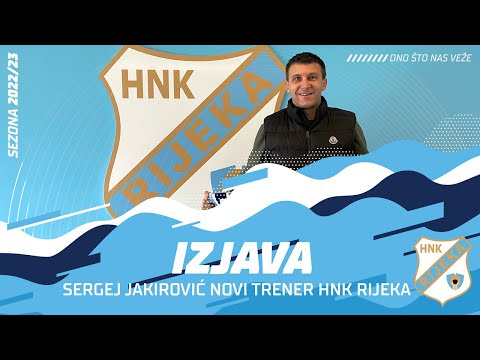 Sergej Jakirović novi trener HNK Rijeka