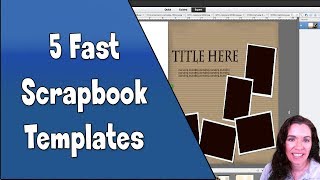 5 Simple Scrapbook Layouts