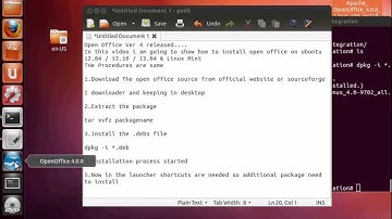 How To Install / Uninstall  Open Office 4 On Ubuntu /Linuxmint