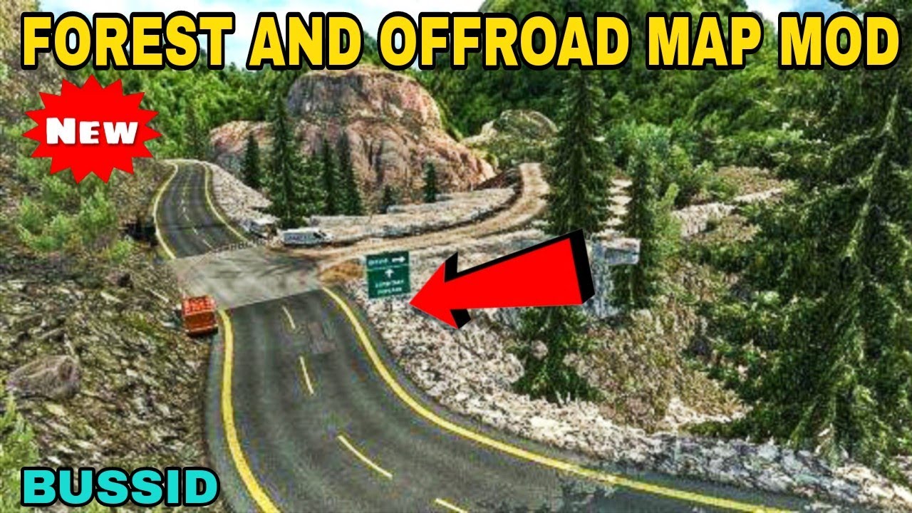 forest and offroad map mod for bussid | mod map bussid | mapas para bus simulator indonesia.