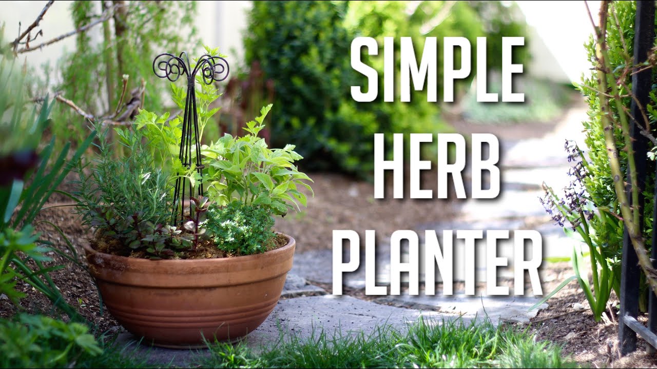 Simple Herb Planter YouTube