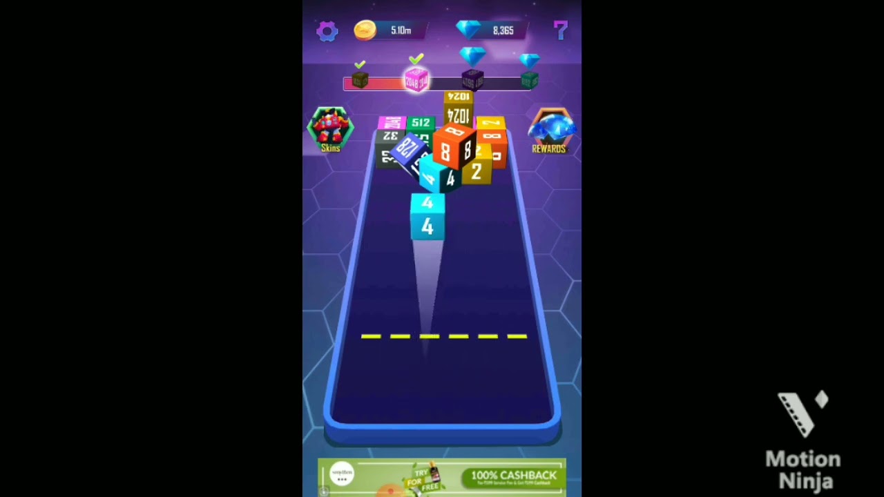 Playing 2048 cube winner 🏆 | free gems, diamonds and robux in bs, ff and rblx | Game Zone 😁😀😃 :).