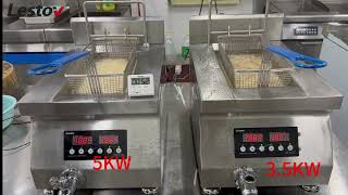 Induction Deep Fryer 3.5KW vs 5KW