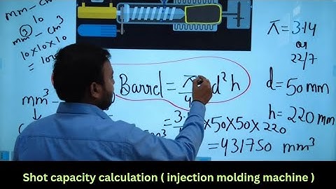 SHOT CAPACITY CALCULATION OF INJECTION MOLDING