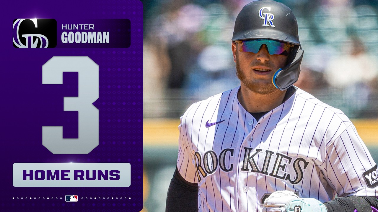 3 HOMERS ON THE DAY, 30 HOMERS ON THE SEASON for Rockies catcher Hunter Goodman! | MLB Highlights