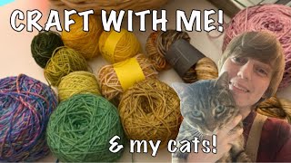 Craft with me | Fursona Plushie | Body doubling for ADHD