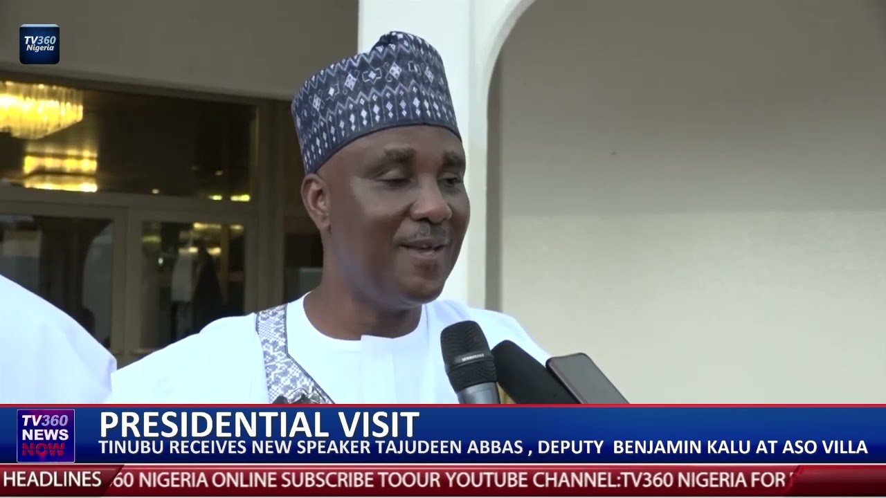 PRESIDENTIAL VISIT: TINUBU RECEIVES NEW SPEAKER TAJUDEEN ABBAS, DEPUTY BENJAMIN KALU IN ASO VILLA