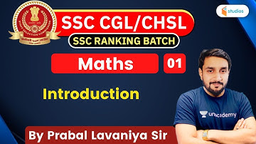 1:30 PM - SSC CGL/SSC CHSL | Maths by Prabal Lavaniya | Introduction
