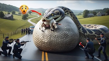 Epic Rescue: Team Takes On Giant Python to Save a Sheep in Danger