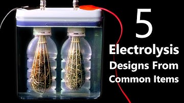 DIY Hydrogen/Oxygen Generators From Grocery Store Items (HHO Fuel Cells & Split Cell Electrolysis)