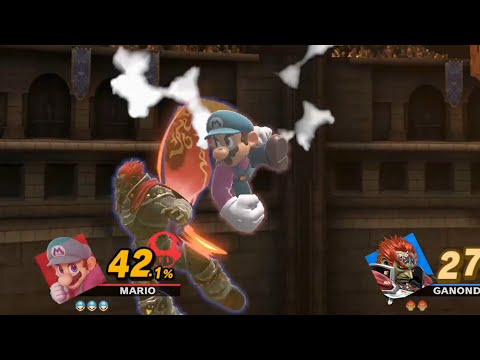 5秒で1ストックを削るマリオ【スマブラ】