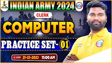 Indian Army 2024 | Army Clerk Computer Practice Set #01, Computer PYQ