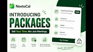 Sell bundle of session with packages in NeetoCal