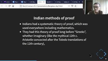 Indian notion of proof (in math)
