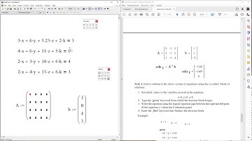 Lab 04 Mathcad 14: Stelsel van vergelijkingen