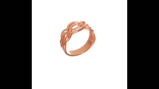 14k Rose Gold Infinity Ring