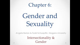 A Sociology Experiment Chapter 6, Part 2: Intersectionality and Gender