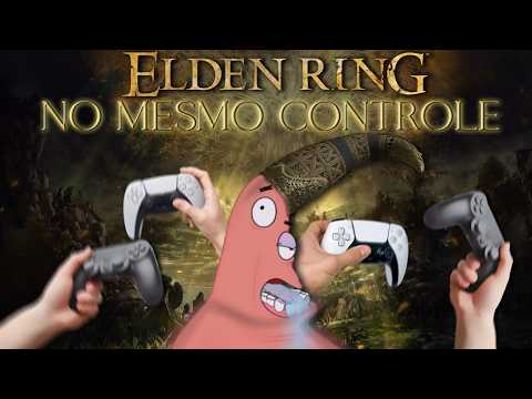 elden ring com 3 mongos no mesmo controle é um caos