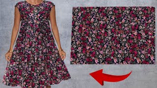 🔥WOW✂️Only 1 meter fabric 🧵Summer Stylish Dresses Cut and Sew in 10 Minutes 💃 Summer Trends Dress